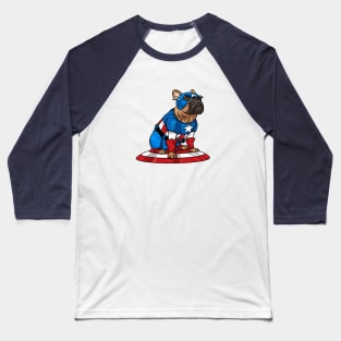 Captain Frenchie Baseball T-Shirt